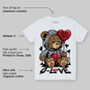White Cement 4s DopeSkill Toddler Kids T-shirt Broken Bear Graphic
