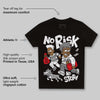 White Thunder 4s DopeSkill Toddler Kids T-shirt No Risk No Story Graphic