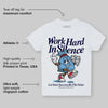 University Blue Collection DopeSkill Toddler Kids T-shirt Work Hard In Silence Graphic