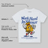 Royal Blue Collection DopeSkill Toddler Kids T-shirt Work Hard In Silence Graphic