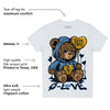 First In Flight 1s DopeSkill Toddler Kids T-shirt Broken Bear Graphic