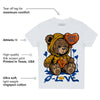 Dunk Blue Jay and University Gold DopeSkill Toddler Kids T-shirt Broken Bear Graphic