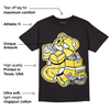 Yellow Snakeskin 11s DopeSkill T-Shirt Bear Steals Sneaker Graphic