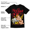 Red Thunder 4s DopeSkill T-shirt New No Days Off Graphic