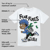 Awake NY x Racer Blue 5s DopeSkill T-Shirt Fear Fuels The Hustle Graphic
