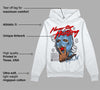 Powder Blue 9s DopeSkill Hoodie Sweatshirt Never Stop Hustling Graphic