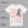 Crimson Bliss 5s DopeSkill T-Shirt Real Ones Move In Silence Graphic