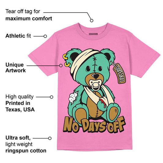 Dunk Playful Pink Multi Color Bronzine Clear Jade Luminous Green DopeSkill Pink T-shirt Hurt Bear Graphic