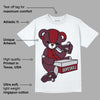 Burgundy 5s DopeSkill T-Shirt Sneakerhead BEAR Graphic