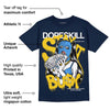 Michigan Dunks DopeSkill Midnight Navy T-Shirt Stay It Busy Graphic