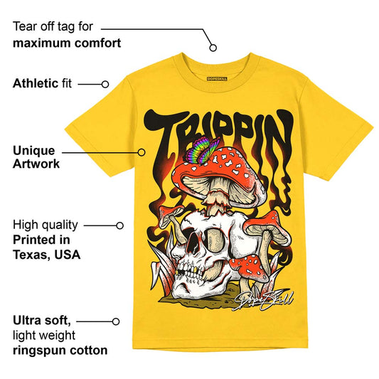 Vivid Sulfur 4s DopeSkill Yellow T-shirt Trippin Graphic