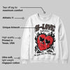 Samba OG White Black Clear Granite 1s DopeSkill Sweatshirt Crying Heart Graphic