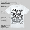 Black Cat 3s DopeSkill T-Shirt Money Is Our Motive Typo Graphic