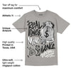 Grey Collection DopeSkill Grey T-shirt Real Ones Move In Silence Graphic