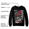 "Black/White" 1s DopeSkill Sweatshirt  Side Hustle Graphic