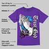 Dunk Purple Championship Court White DopeSkill Purple T-shirt Trust God Graphic