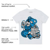 Military Blue 4s DopeSkill Toddler Kids T-shirt Bear Steals Sneaker Graphic