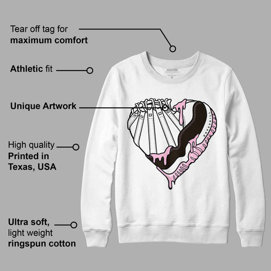 Neapolitan 11s DopeSkill Sweatshirt Heart AJ 11 Graphic