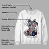 Midnight Navy 4s DopeSkill Sweatshirt Smile Through The Pain Graphic