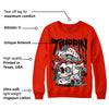 Red Foam Runner DopeSkill Vermillion Red Sweatshirt Trippin Graphic