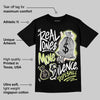 Luminous Green 5s DopeSkill T-Shirt Real Ones Move In Silence Graphic