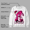 Fierce Pink 1s DopeSkill Sweatshirt Hurt Bear Graphic