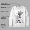 Cement Grey 2s DopeSkill Sweatshirt Juneteenth 1865 Graphic