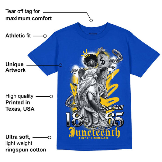 Laney 14s DopeSkill Varsity Royal T-shirt Juneteenth Graphic