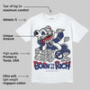 Rare Air Deep Royal Blue 1s DopeSkill T-Shirt Born To Be Rich Graphic