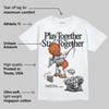 Kayano 14 Silver Piquant Orange DopeSkill T-Shirt Play together, Stay together Graphic