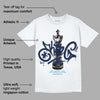 Midnight Navy 3s DopeSkill T-Shirt King Chess Graphic