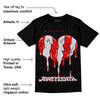 Black Cement 2s DopeSkill T-Shirt Juneteenth Heart Graphic