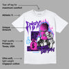 Dunk Purple Championship Court White DopeSkill T-Shirt Drip'n Never Tripp'n Graphic