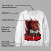 Red Cement 4S DopeSkill Sweatshirt Black King Graphic