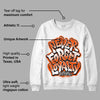 Orange Milk DopeSkill Sweatshirt Never Forget Loyalty Graphic