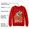 Red Collection DopeSkill Red Sweatshirt Juneteenth 1865 Graphic