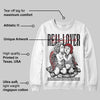 White Cement 4s DopeSkill Sweatshirt Real Lover Graphic