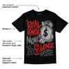 AJ 4 Infrared DopeSkill T-Shirt Real Ones Move In Silence Graphic
