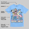 Knu Stack Vintage Satin Dream Blue DopeSkill Blue T-shirt Born To Be Rich Graphic