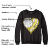 Yellow Snakeskin 11s DopeSkill Sweatshirt Heart AJ 11 Graphic