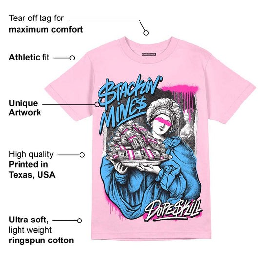 Pink Collection DopeSkill Pink T-shirt Stackin Mines Graphic