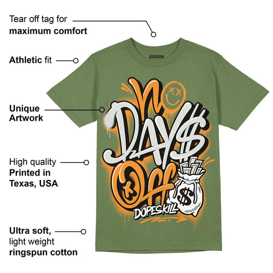 Olive 5s DopeSkill Olive T-shirt No Days Off Graphic