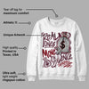 Burgundy 5s DopeSkill Sweatshirt Real Ones Move In Silence Graphic