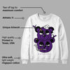 Field Purple 12s DopeSkill Sweatshirt New Double Bear Graphic