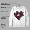 Burgundy 5s DopeSkill Sweatshirt Heart AJ 5 Graphic