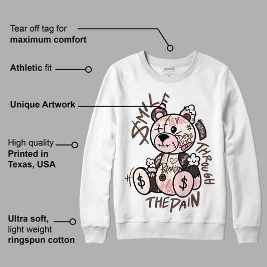 AJ 3 Neapolitan DopeSkill Sweatshirt Smile Through The Pain Graphic