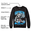 University Blue 2s DopeSkill Sweatshirt Sick Bear Graphic