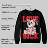 Red Collection DopeSkill Sweatshirt Love Sick Graphic