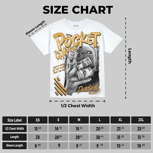 Gratitude 11s DopeSkill Oversize Print T-Shirt Pocket Change Graphic