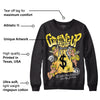 Yellow Snakeskin 11s DopeSkill Sweatshirt Money Bag Coming Up Graphic